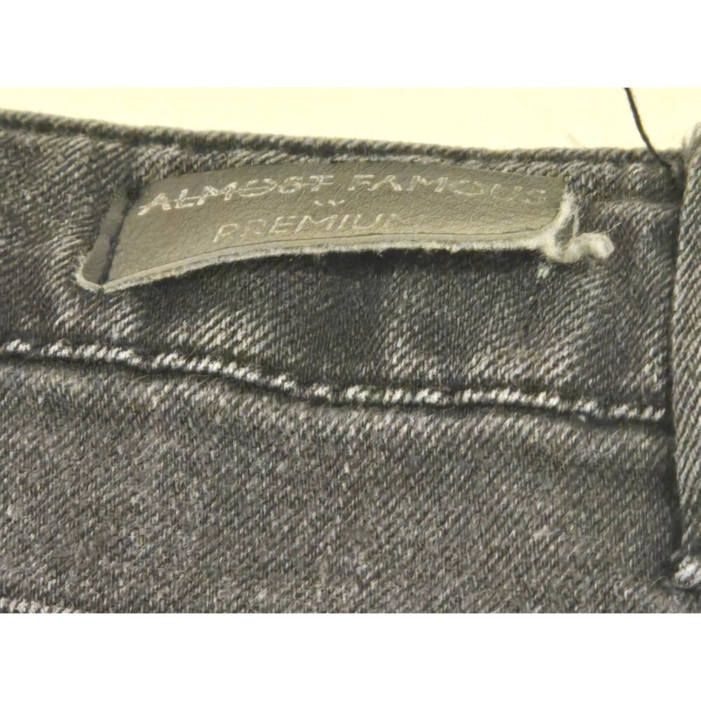 Almost Famous Premium Low Rise Skinny Ankle Jeans | Faded Black | Women's Size 3 - Picture 8 of 9